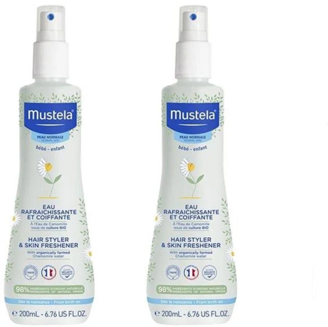 무스텔라 카모마일 워터 헤어 스타일러 바디 미스트, 2개, 200ml - 쿠팡