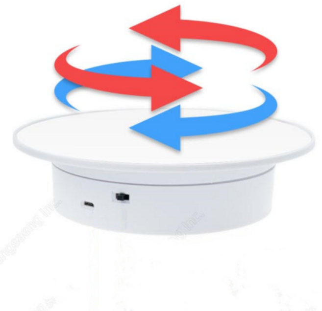 촬영용 턴테이블 소품 회전 배경판 자동 회전판, 1개