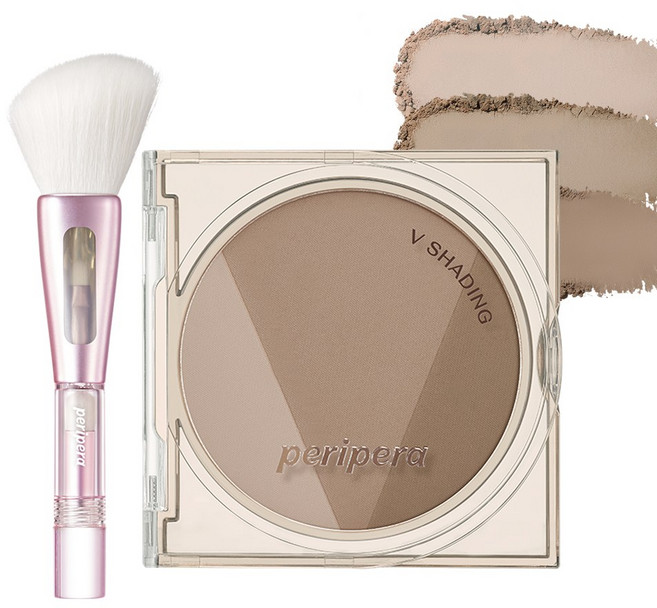 [SET] 페리페라 브이 쉐딩 (AD) + 컨투어 브러쉬 (랜덤발송), 옵션_003 그레이쉬쿨, 1개
