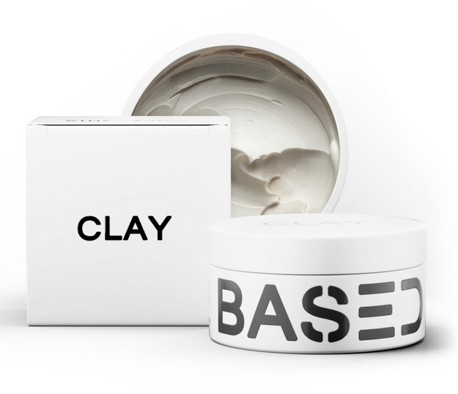 BASED Hair Clay for Men 남성용 베이스 헤어 클레이, 1개, 90g