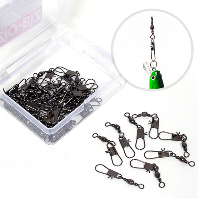 ZIO-BIZ 인터락 스냅 핀도래 10호 31mm 50개세트 / 문어 타코 쭈꾸미 갑오징어 채비 도래 핀도래 스냅도래 회전도래 지깅 인터락도래 낚시채비 민물낚시 바다낚시 낚시용품, 1세트, 50개입