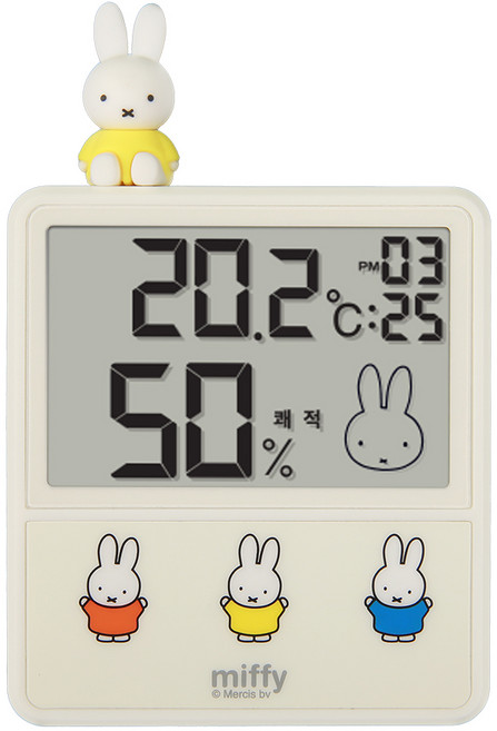 드레텍 미피 온습도계 시계기능 O-434, 1개