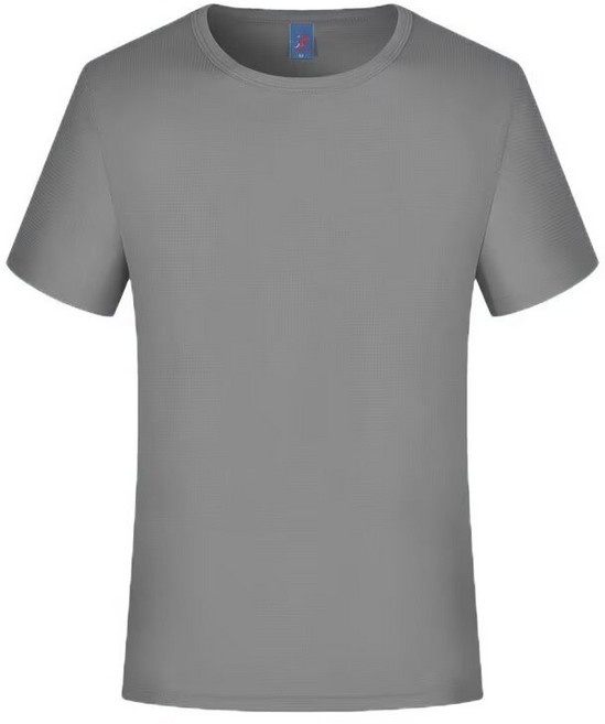 夏季新款短袖上衣男【M-4XL】11色可選 素色休閒寬鬆速乾透氣男女同款T恤, 深灰色,M