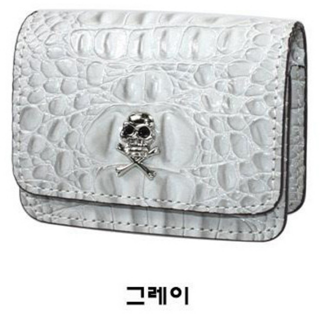 골프 거리측정기 케이스 파우치 천연가죽 투어 니콘 쿨샷 보이스캐디 부쉬넬, 그레이