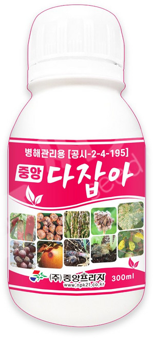 다잡아 유기농업자재 병해관리 300ml 500ml 식물영양제 탄저병 흰가루병, 1개
