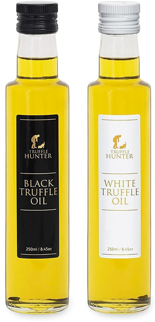 TruffleHunter 블랙 & 화이트 트러플 올리브 오일 세트, 250ml, 2개