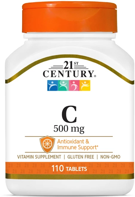 21세기 C 500 Mg 정제 110정 (3개 팩) 21st Century C 500 Mg Tablets 110 Count (Pack of 3), 1개 - 쿠팡
