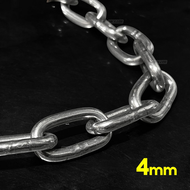 스텐체인 쇠사슬 4~6mm 1M당 절단판매, 1개