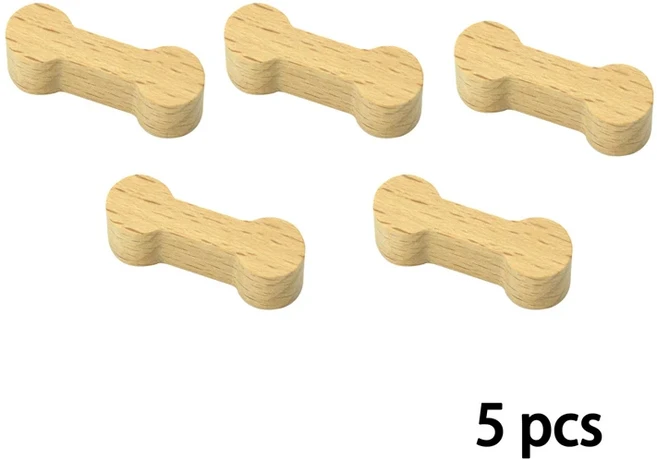 나무 철도 연결 헤드 액세서리 해결사 기차 트랙 홀더 맞는 Brio 나무 트랙 어린이를위한 교육 크리 에이, 01 Connector wood 5pcs