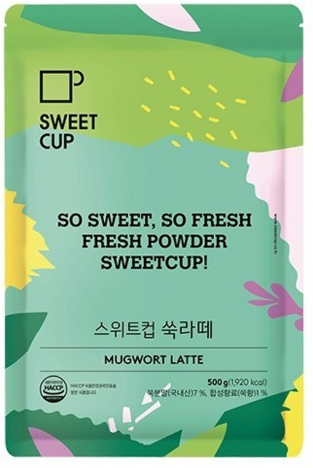 스위트컵 쑥 라떼 파우더 720g, 1개, 1개입