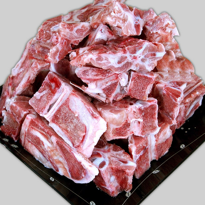 [으뜸한돈] 국내산 한돈 1등급 등뼈 1kg (감자탕용) 냉동, 1개