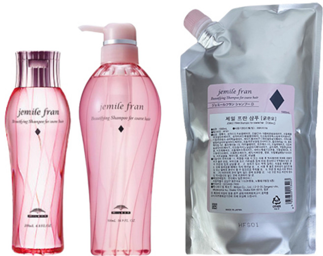 밀본 제밀프란 샴푸 다이아 1000ml (보통-굵은모), 1개, 200ml