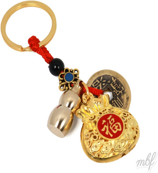 굿템 황금 복주머니 키링 데일리아이템