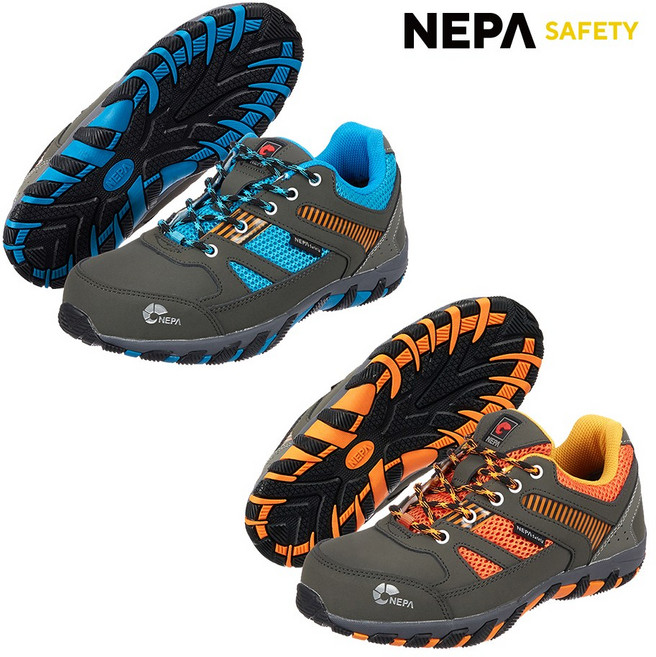 GT-204 네파 오렌지 블루 4인치 경량 통풍안전화