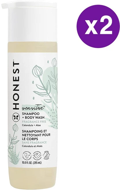더 어니스트 컴퍼니 베이비용 투인원 샴푸+바디워시 The Honest Company 2in1 Shampoo+Body Wash, 2개, 295ml - 쿠팡