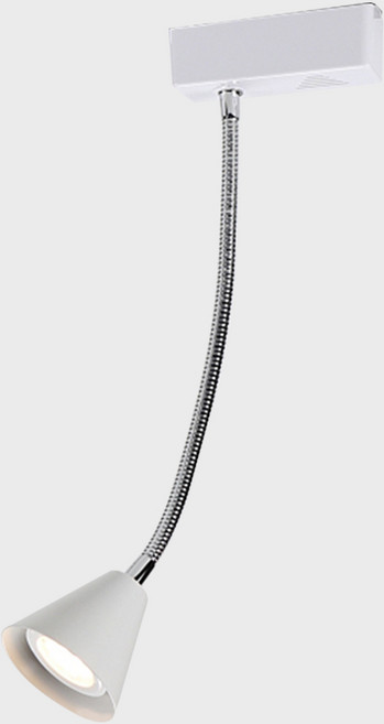 국산 레일 등기구 꼬깔 자바라 각도조절 스포트라이트 인테리어, 화이트, 1개