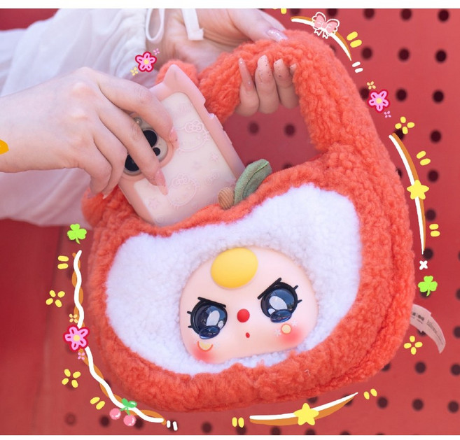 베이비쓰리 프룻 핸드백 [단품1개] [시크릿 인형 뽑기 랜덤박스 키덜트 굿즈 어덜트 Baby3], 1개, 랜덤, 20cm