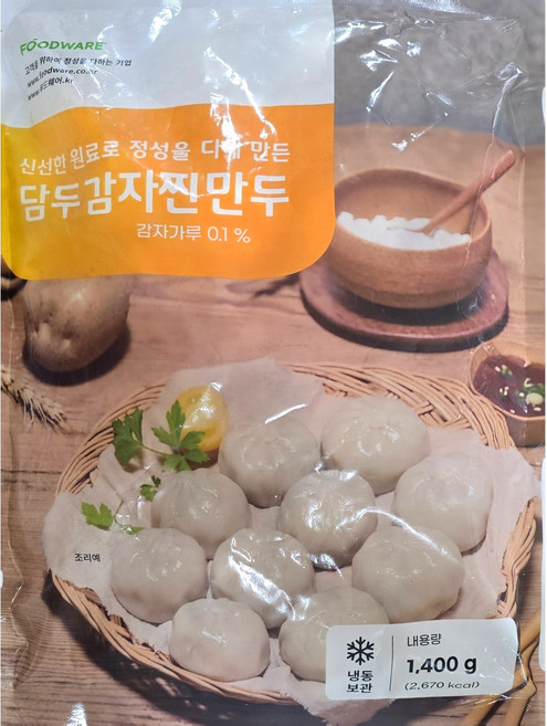 담두 감자찐만두 1.4kg, 1개