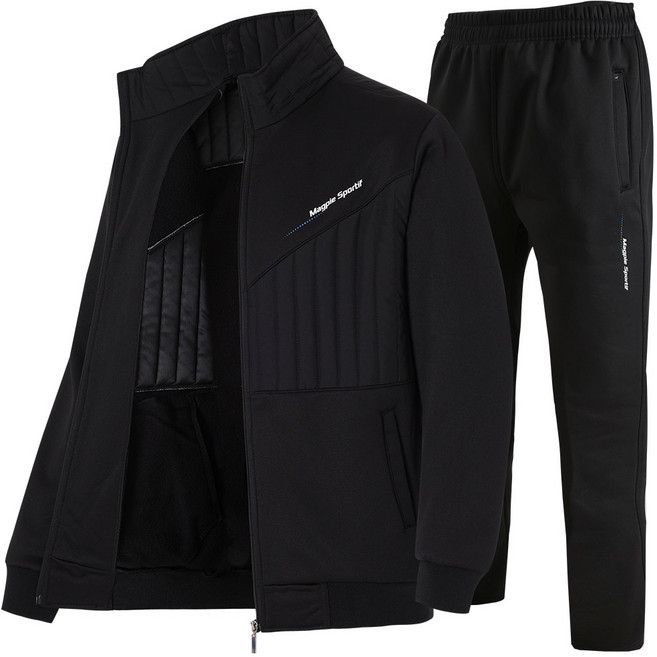 코디제이 남자 M 물방울 패딩 세트 방한 발열 가볍고 따뜻한 운동복 츄리닝 트레이닝복