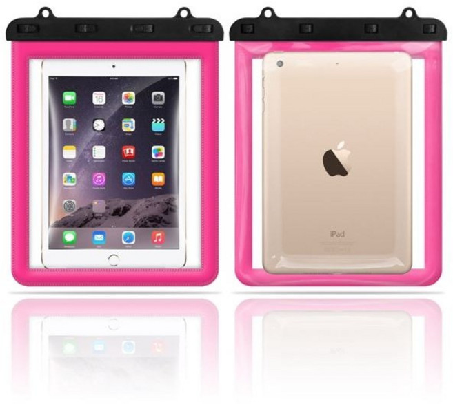 조군컴파니 4버클 완전방수 IPX8 태블릿pc 방수팩 갤럭시탭 아이패드 방수가방 케이스 물놀이 파우치, 핑크, 1개
