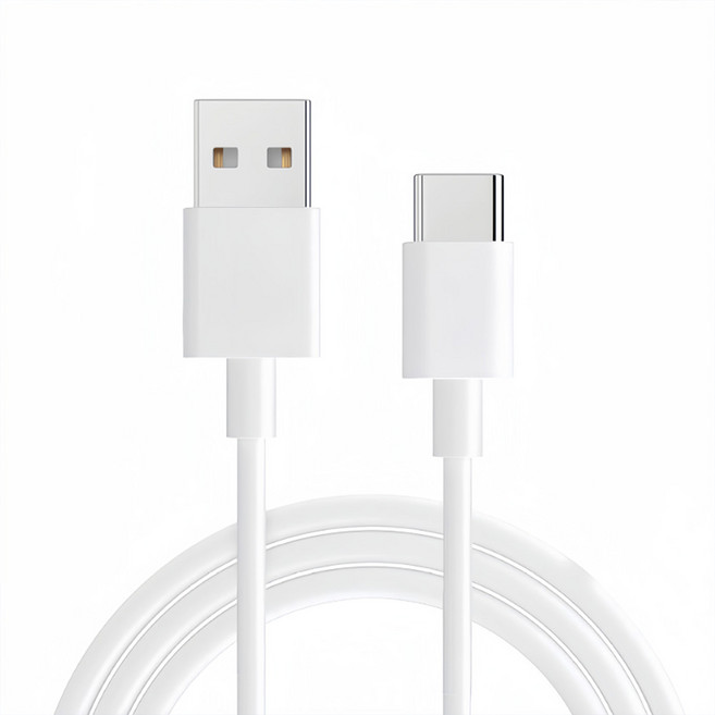 엠앤씨 C타입 고속 충전 케이블 USB A TO C 화이트, 1m, 1개