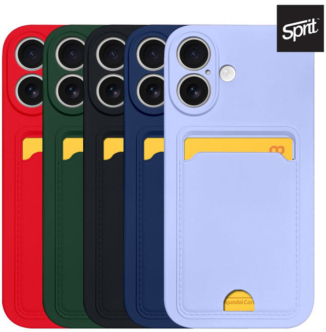 아이폰16 스프릿 실리콘 카드 케이스