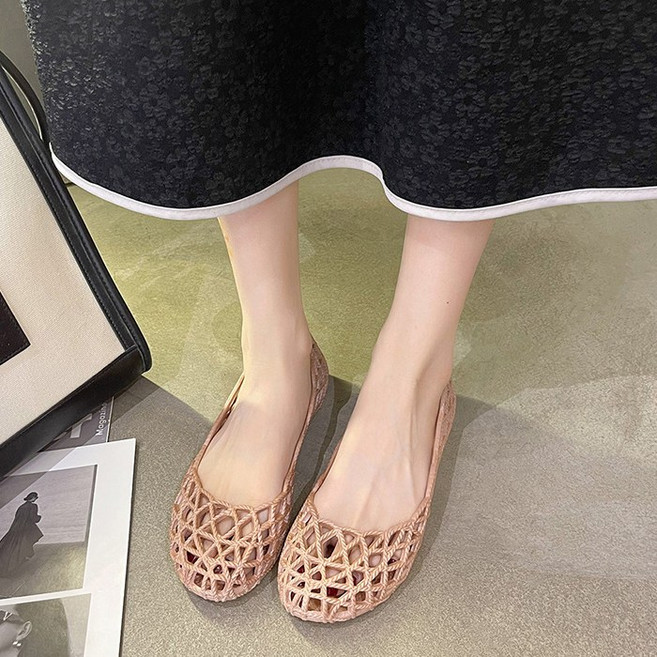 Modern Fashion 여성 발편한 컬러 펀칭 플랫 샌들 X72