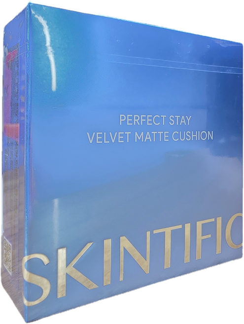 SKINTIFIC 完美柔霧氣墊粉底 絲滑霧面妝效, 02 象牙色, 1個