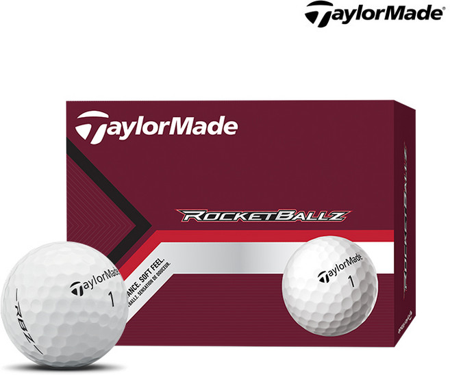 테일러메이드 2025 RBZ 로켓볼즈 RocketBallz 골프공 2피스 12알, 화이트, 1개, 12개입