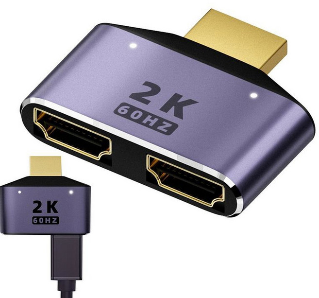 HDMIto 듀얼 2K 출력 분배기 모니터 어댑터 1 ~ -, 01 CHINA, 1개
