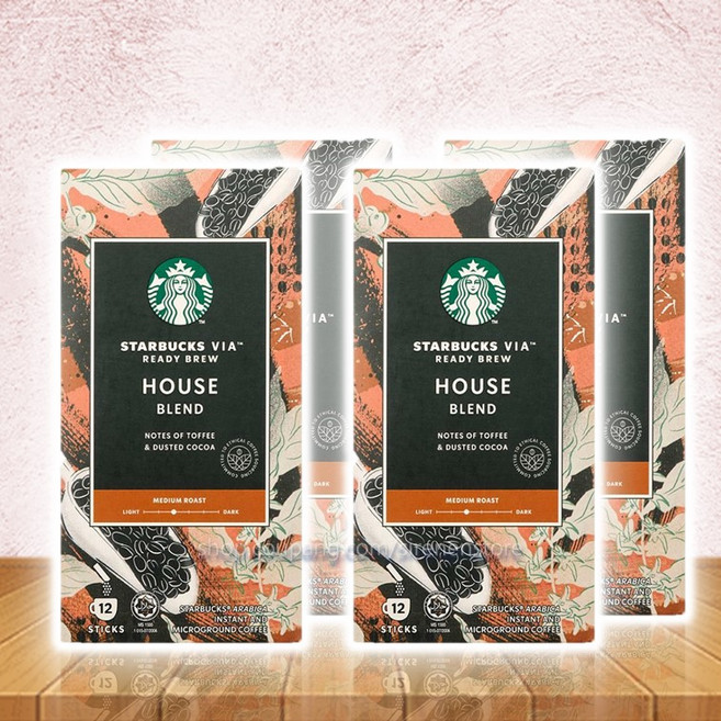 스타벅스 비아 하우스 블렌드 VIA, 4개, 12개입