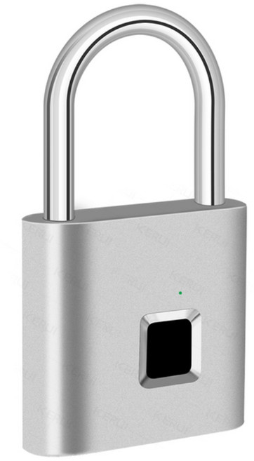 지문 잠금 스마트 자물쇠 방수 휴대용 도난 방지 USB 충전, 협력사, 은