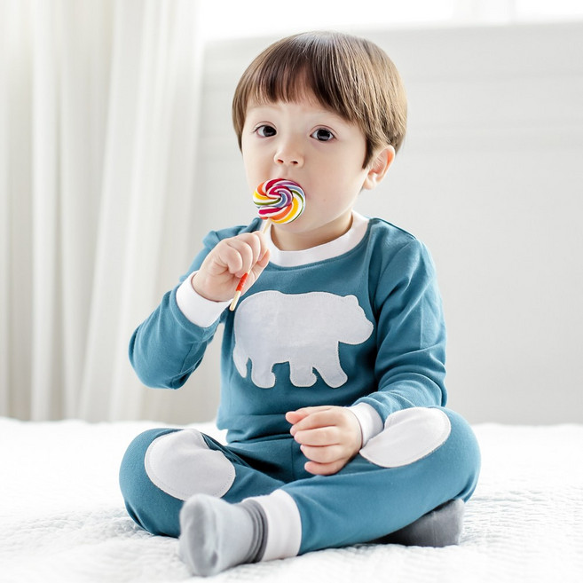 배냇베이비 캐릭터 면 긴팔 실내복 유아 아기내복 남아 여아 아동 키즈 주니어