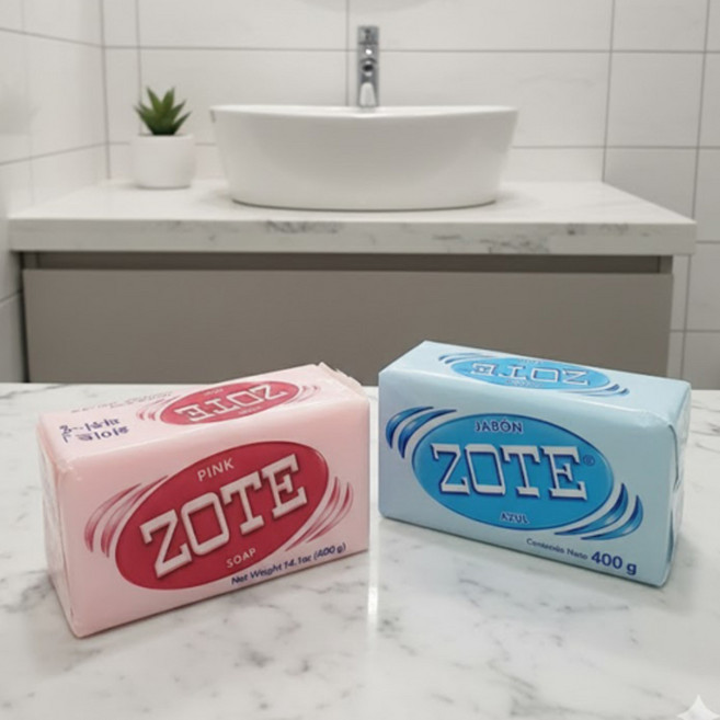 ZOTE 조트 세탁 빨래 비누 핑크 블루 400g
