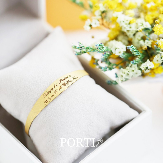 [뽀르띠] 순금 24K 리멤버 돌팔찌 3.75g/7.5g