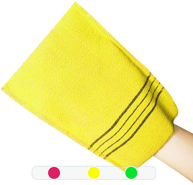원이네 전문가용 빅사이즈 목욕 때타월, 옐로우, 10개입, 1개