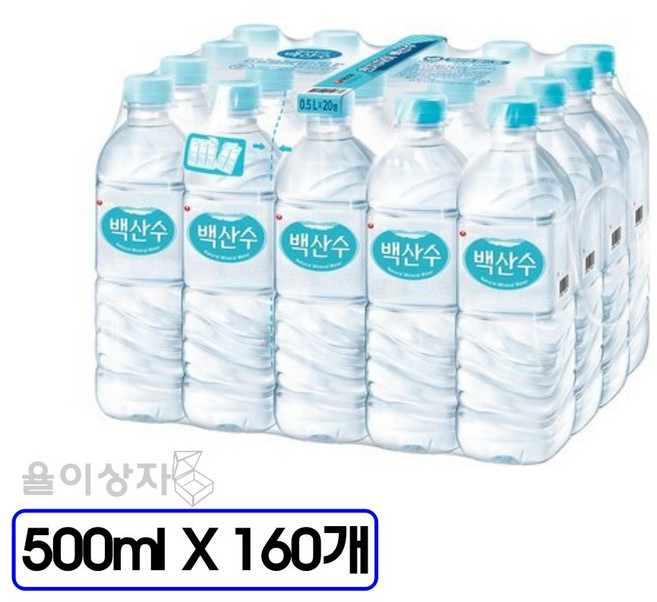 농심 백산수 유라벨(유/무라벨 랜덤발송), 500ml