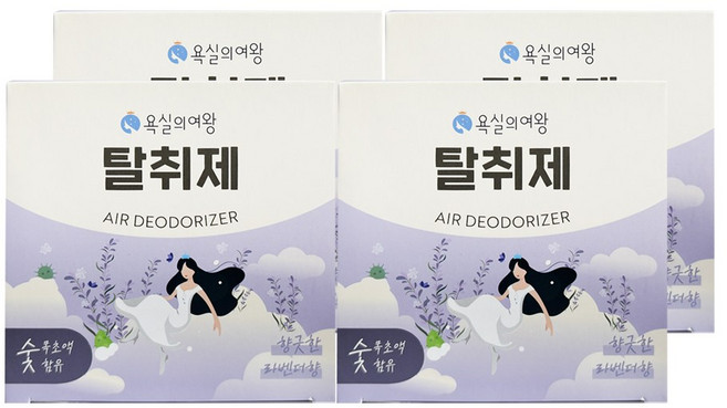 욕실의여왕 생활 탈취제 / 라벤더 / 4개 / DY, 230g