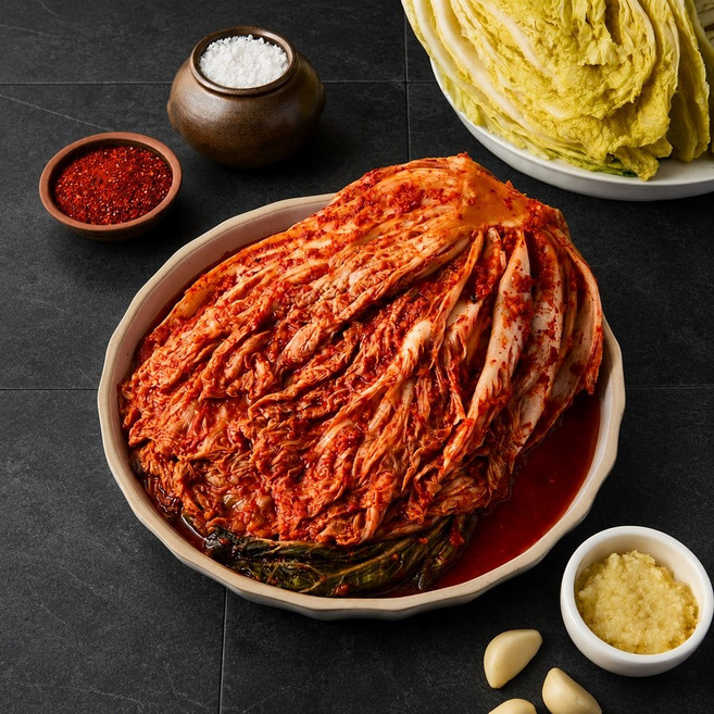 국내산 전라도식 포기김치 김장김치, 1박스, 2kg