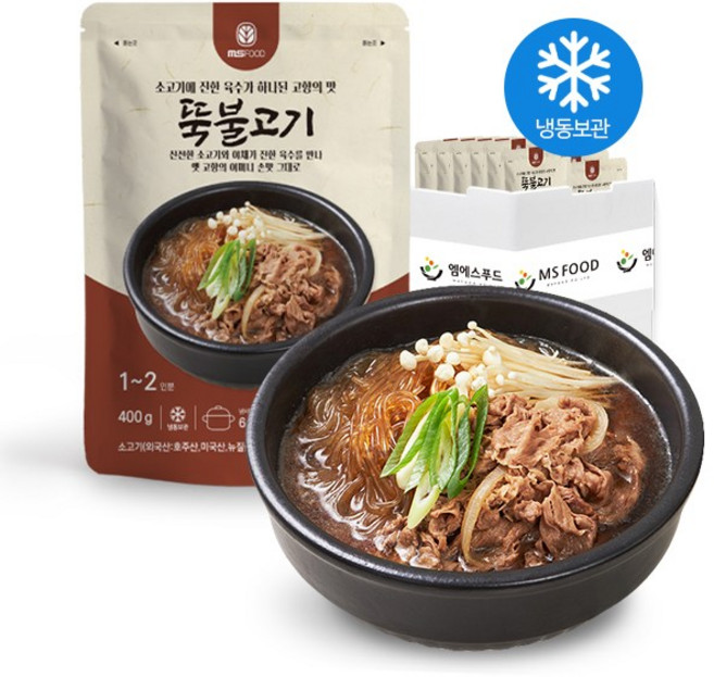 뚝불고기 30개 BOX 엠에스푸드 뚝불 즉석 요리 캠핑 간단 간편 엄마손맛 간편식 혼밥 음식, 400g, 탕류, 01_뚝불고기_30개