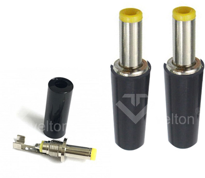 DC 제작용 커넥터 외경 5.5mm 내경 2.1mm 어댑터 잭 플러그 DIY용 SDP0005, 1개, 블랙