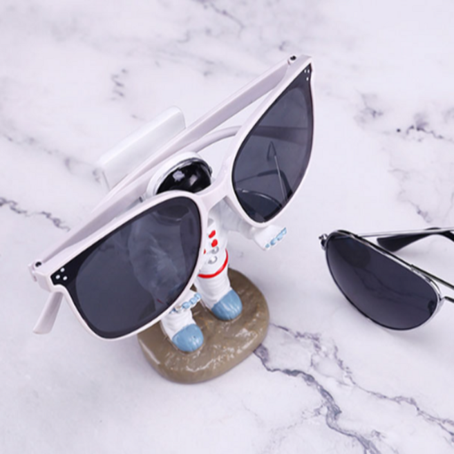 우주인 안경 거치대 인테리어 데스크 진열대 비행사 안경 거치대 스탠드 책상 보관 비행사펜 선글라스