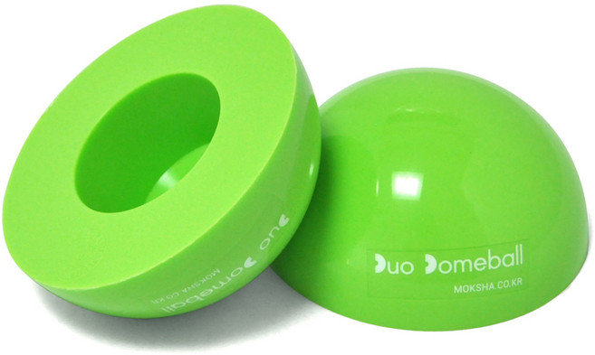 모크샤 듀오돔볼 마사지볼 (2개/set), 1세트, 라임