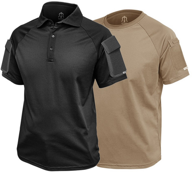 택티컬 전술 반팔 메쉬 넥카라 컴뱃 셔츠 경찰 소방 특전 경호 밀리터리 티셔츠