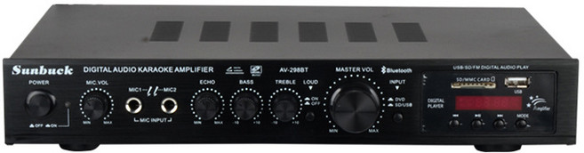 Sunbuck AV-2988BT 數位卡拉OK 擴大機, 黑色, 298BT