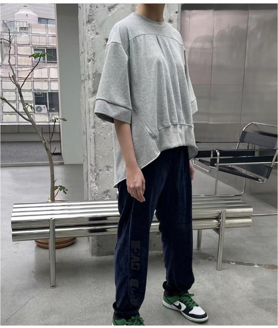 正韓 前短後長開岔上衣