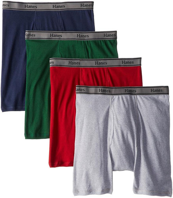 Hanes Ultimate 남성용 FreshIQ 복서 4팩 ComfortFlex 허리 밴드 브리프 포함 모음