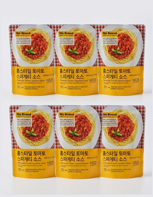 노브랜드 모두가 사랑하는 토마토 본연의 맛 홈스타일 토마토 스파게티 소스 400g, 4개