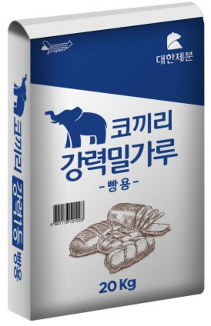 대한제분 코끼리 빵용 강력 밀가루, 20kg, 1개