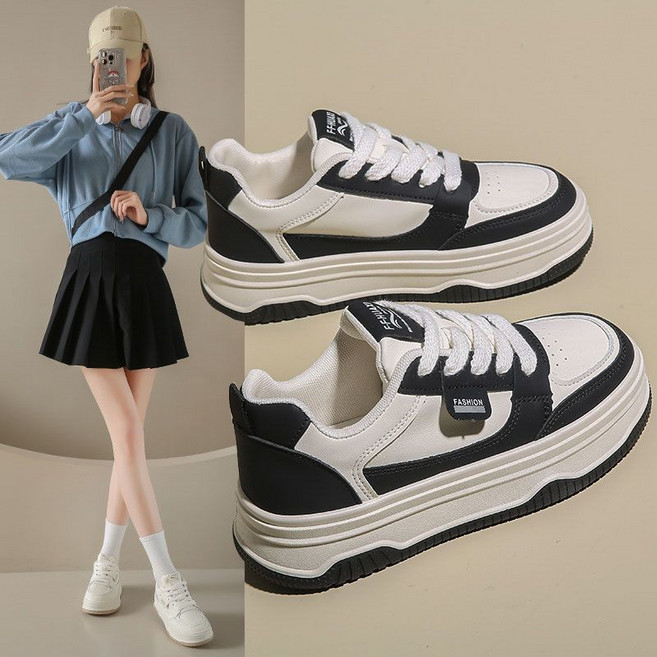 軟皮小白鞋女運動鞋 學生板鞋 透氣運動鞋 百搭休閒鞋